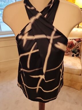 Ann Taylor Petite Black Shell Top